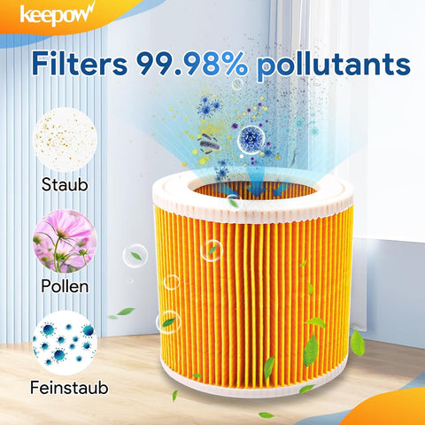 2 Pack Cartridge Filter for Karcher WD2 WD3P WD 2200 SE 4001 Wet & Dry Vacuum Cleaners