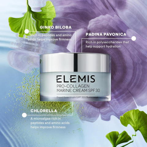 ELEMIS Pro-Collagen Marine Cream SPF30 – Anti-Wrinkle Face Moisturiser, Hydrating Day Cream