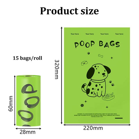 EPI Biodegradable Dog Poop Bags – Lavender Scented, Leakproof & Eco-Friendly with Dispenser